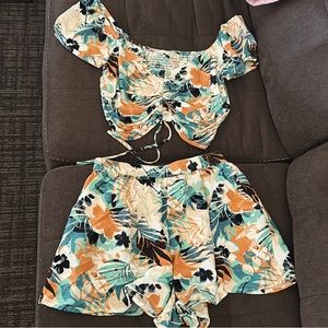 Roxy Two Piece floral set